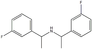 bis[1-(3-fluorophenyl)ethyl]amine Struktur