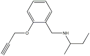 butan-2-yl({[2-(prop-2-yn-1-yloxy)phenyl]methyl})amine Struktur