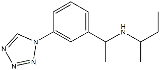 butan-2-yl({1-[3-(1H-1,2,3,4-tetrazol-1-yl)phenyl]ethyl})amine Struktur