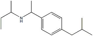 butan-2-yl({1-[4-(2-methylpropyl)phenyl]ethyl})amine Struktur