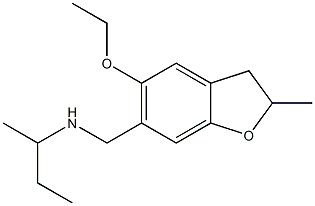 butan-2-yl[(5-ethoxy-2-methyl-2,3-dihydro-1-benzofuran-6-yl)methyl]amine Struktur