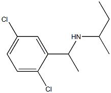 butan-2-yl[1-(2,5-dichlorophenyl)ethyl]amine Struktur