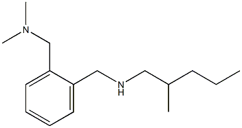 dimethyl[(2-{[(2-methylpentyl)amino]methyl}phenyl)methyl]amine Struktur