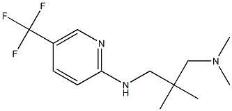 dimethyl[2-methyl-2-({[5-(trifluoromethyl)pyridin-2-yl]amino}methyl)propyl]amine Struktur