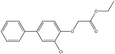 ethyl 2-(2-chloro-4-phenylphenoxy)acetate Struktur