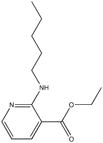 ethyl 2-(pentylamino)pyridine-3-carboxylate Struktur