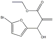 ethyl 2-[(5-bromofuran-2-yl)(hydroxy)methyl]prop-2-enoate Struktur