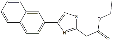 ethyl 2-[4-(naphthalen-2-yl)-1,3-thiazol-2-yl]acetate Struktur