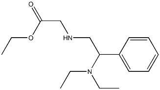 ethyl 2-{[2-(diethylamino)-2-phenylethyl]amino}acetate Struktur