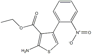 ethyl 2-amino-4-(2-nitrophenyl)thiophene-3-carboxylate Struktur