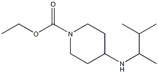 ethyl 4-[(3-methylbutan-2-yl)amino]piperidine-1-carboxylate Struktur