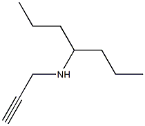 heptan-4-yl(prop-2-yn-1-yl)amine Struktur