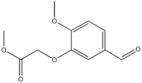 methyl (5-formyl-2-methoxyphenoxy)acetate Struktur