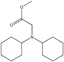 methyl 2-(dicyclohexylamino)acetate Struktur