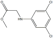 methyl 2-[(3,5-dichlorophenyl)amino]acetate Struktur