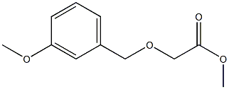 methyl 2-[(3-methoxyphenyl)methoxy]acetate Struktur