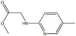 methyl 2-[(5-methylpyridin-2-yl)amino]acetate Struktur