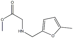 methyl 2-{[(5-methylfuran-2-yl)methyl]amino}acetate Struktur