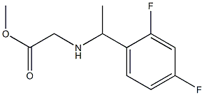 methyl 2-{[1-(2,4-difluorophenyl)ethyl]amino}acetate Struktur