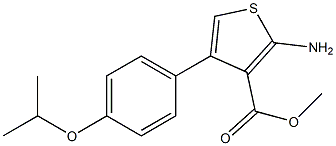 methyl 2-amino-4-[4-(propan-2-yloxy)phenyl]thiophene-3-carboxylate Struktur