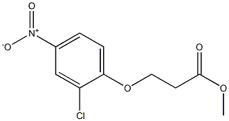 methyl 3-(2-chloro-4-nitrophenoxy)propanoate Struktur