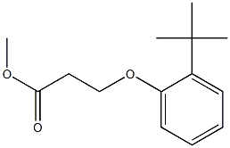 methyl 3-(2-tert-butylphenoxy)propanoate Struktur