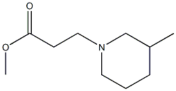 methyl 3-(3-methylpiperidin-1-yl)propanoate Struktur