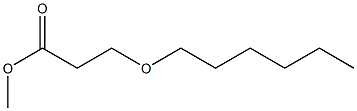 methyl 3-(hexyloxy)propanoate Struktur