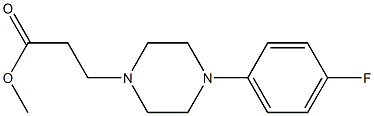 methyl 3-[4-(4-fluorophenyl)piperazin-1-yl]propanoate Struktur