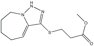 methyl 3-{5H,6H,7H,8H,9H-[1,2,4]triazolo[3,4-a]azepin-3-ylsulfanyl}propanoate Struktur