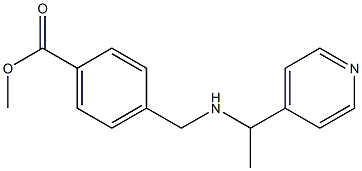 methyl 4-({[1-(pyridin-4-yl)ethyl]amino}methyl)benzoate Struktur