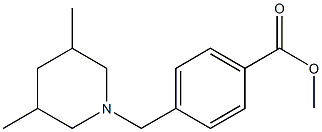 methyl 4-[(3,5-dimethylpiperidin-1-yl)methyl]benzoate Struktur