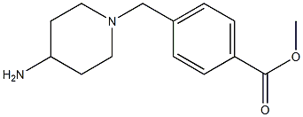 methyl 4-[(4-aminopiperidin-1-yl)methyl]benzoate Struktur