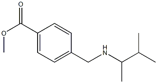 methyl 4-{[(3-methylbutan-2-yl)amino]methyl}benzoate Struktur