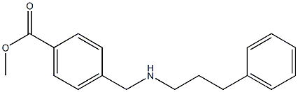 methyl 4-{[(3-phenylpropyl)amino]methyl}benzoate Struktur