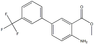 methyl 4-amino-3'-(trifluoromethyl)-1,1'-biphenyl-3-carboxylate Struktur