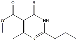 methyl 4-methyl-2-propyl-6-thioxo-1,6-dihydropyrimidine-5-carboxylate Struktur