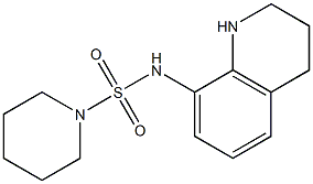 N-(1,2,3,4-tetrahydroquinolin-8-yl)piperidine-1-sulfonamide Struktur