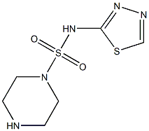 N-(1,3,4-thiadiazol-2-yl)piperazine-1-sulfonamide Struktur