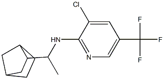 N-(1-{bicyclo[2.2.1]heptan-2-yl}ethyl)-3-chloro-5-(trifluoromethyl)pyridin-2-amine Struktur