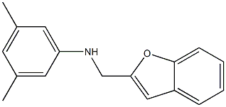 N-(1-benzofuran-2-ylmethyl)-3,5-dimethylaniline Struktur