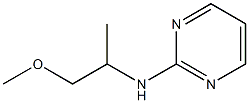 N-(1-methoxypropan-2-yl)pyrimidin-2-amine Struktur