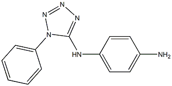 N-(1-phenyl-1H-tetrazol-5-yl)benzene-1,4-diamine Struktur