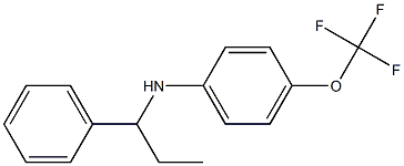 N-(1-phenylpropyl)-4-(trifluoromethoxy)aniline Struktur