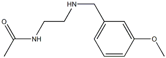 N-(2-{[(3-methoxyphenyl)methyl]amino}ethyl)acetamide Struktur