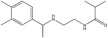 N-(2-{[1-(3,4-dimethylphenyl)ethyl]amino}ethyl)-2-methylpropanamide Struktur