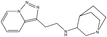 N-(2-{[1,2,4]triazolo[3,4-a]pyridin-3-yl}ethyl)-1-azabicyclo[2.2.2]octan-3-amine Struktur