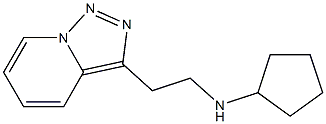 N-(2-{[1,2,4]triazolo[3,4-a]pyridin-3-yl}ethyl)cyclopentanamine Struktur