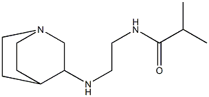 N-(2-{1-azabicyclo[2.2.2]octan-3-ylamino}ethyl)-2-methylpropanamide Struktur