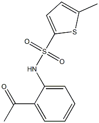 N-(2-acetylphenyl)-5-methylthiophene-2-sulfonamide Struktur